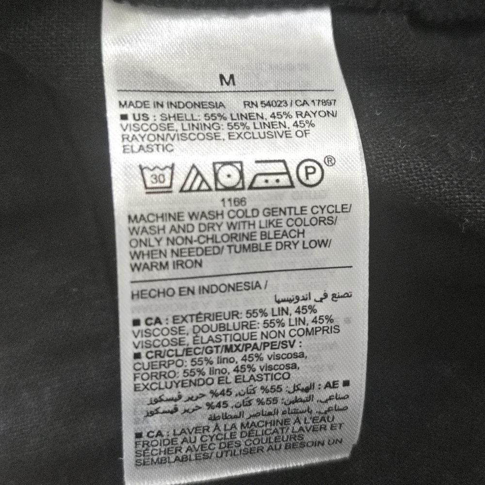 Old Navy Black Linen-Blend Squareneck Midi-Dress, Size Medium - Picture 6 of 7